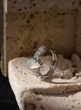 爆闪葫芦戒指女2026新款爆款中式小众设计可调节食指戒环