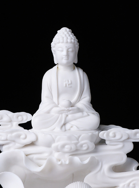陶瓷九莲观音菩萨像大师徐才提