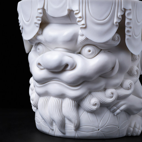 戴玉堂陶瓷四大名山文殊普贤菩萨大师徐才提佛像观音地藏像摆件 - 图0