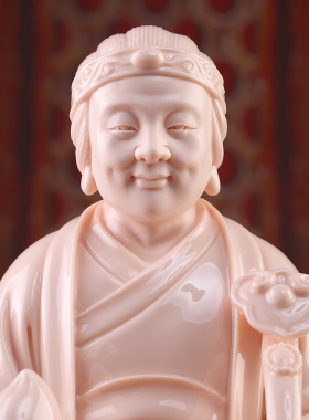 戴玉堂陶瓷土地公像土地婆神像