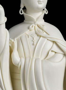 德化陶瓷湄洲妈祖娘娘神像摆件