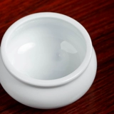 Керамическая маленькая горелка ладана на ладанном палате, ладан, ладан для статуи Будды Гуаньин Будда, поклонение белым фарфоровым аромату, мини -белый печать