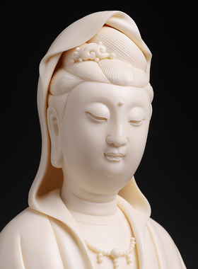 陶瓷送子观音大师林建平猛犸牙黄