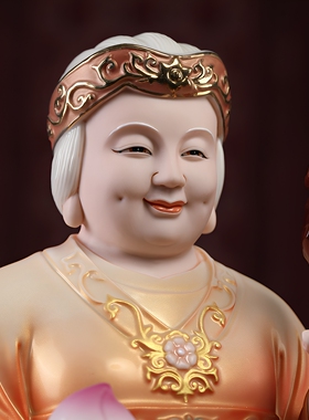 土地公公坐像德化白瓷土地公