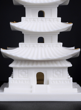 省级大师陈戴茹艺术品文昌塔摆件