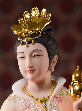 踏凤九天玄女神像九天圣母娘娘