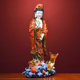 Dai Yutang's extremely colorful ceramics are dedicated to the Guanyin Buddha statue in the South China Sea.