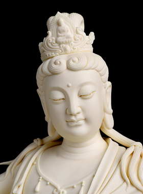 陶瓷观世音菩萨客厅工艺品摆件