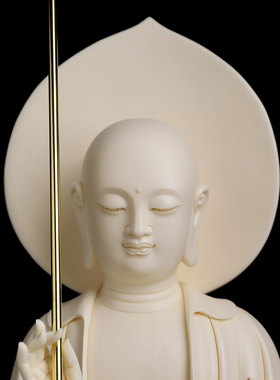 陶瓷地藏王菩萨佛像客厅摆件收藏