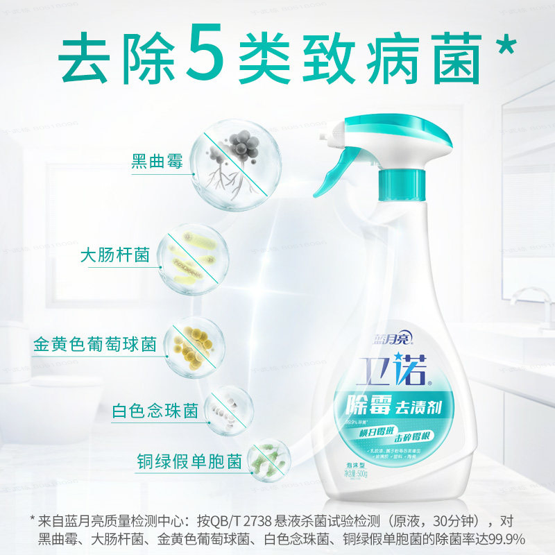 蓝月亮除霉剂500g 墙体房间除霉菌神器 去除霉味去霉斑霉菌清洁剂
