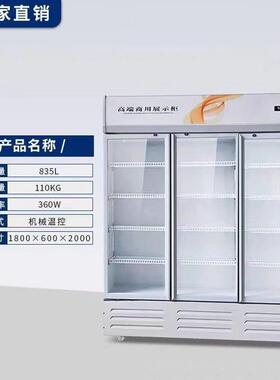啤酒饮料冷藏展示柜商用单双门三开门网红冰柜超市酒吧立式酒水柜