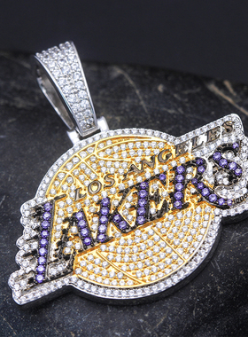 NBA湖人詹姆斯男女款925纯银吊坠