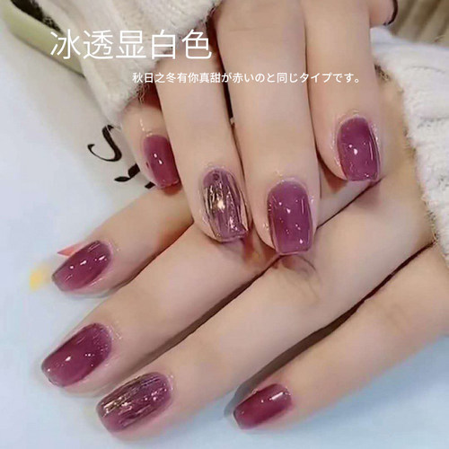 宝诗曼裸粉指甲油胶2025年秋季新款流行色指甲油光疗胶美甲店专用 - 图0