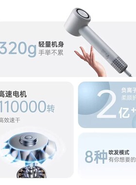 博锐PH1652高速吹风机家用负离子