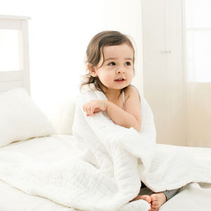 阳光菊 婴儿纯棉纱布浴巾 超柔软宝宝儿童纱布浴巾 不含荧光剂