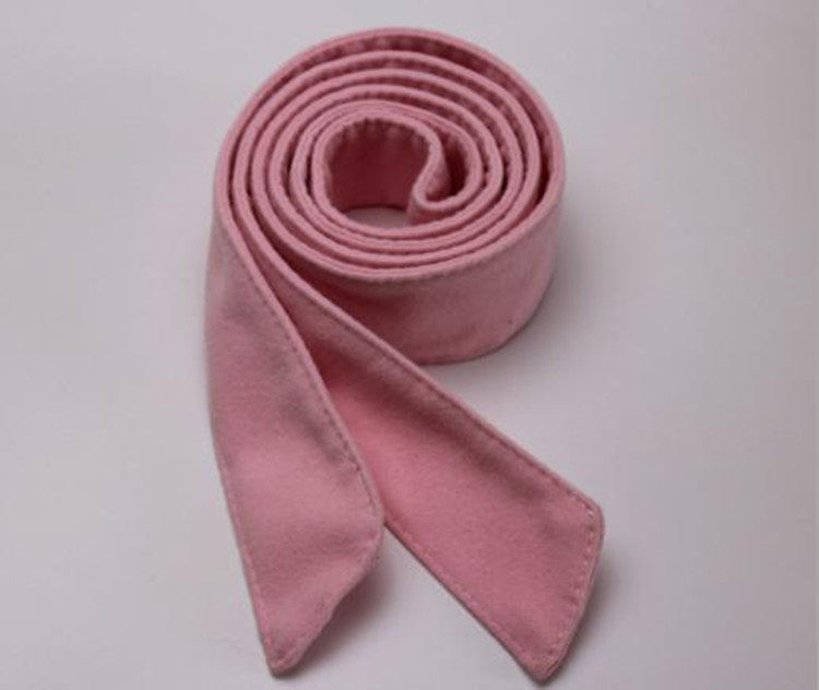 秋冬毛呢大衣腰带 双面仿毛呢布料布条打蝴蝶结绑带黑色女士腰带