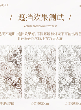 法式复古蕾丝绿叶窗贴透光不透明