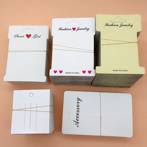 Hair Ring Hairpin Hairpin Small Paper Card Spot Trinket Pendant Card Pendant by bale