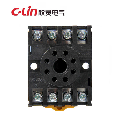 8脚继电器底座PF-083A 配MK2P JTX-2C JQX-10F/2C ST3P HHS5P底座 - 图0