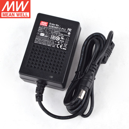 台湾明纬GSM36B12/36-P1J医用塑壳15V直流36V电源适配器12V变压器 - 图0