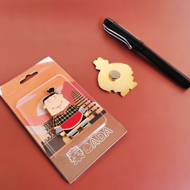 西安文创西西安安秦大大秦胖胖金属卡通冰箱贴创意可爱礼品伴手礼 - 图2