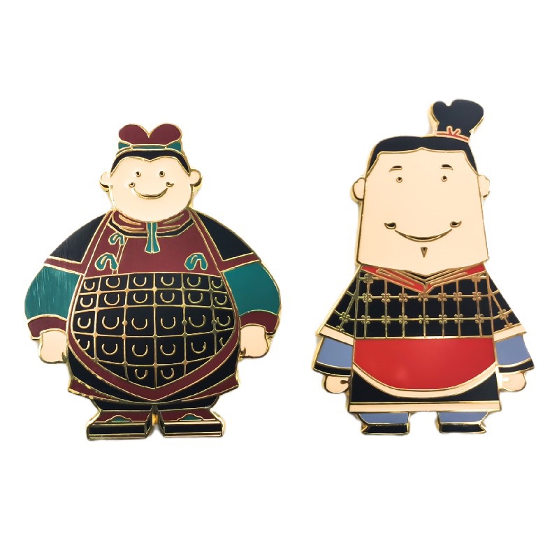 西安文创西西安安秦大大秦胖胖金属卡通冰箱贴创意可爱礼品伴手礼 - 图3