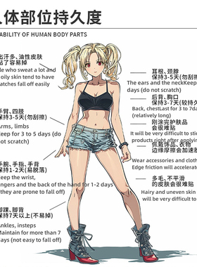 王者荣耀王昭君防水可洗纹身贴