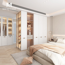 Mag Custom Wardrobe Small Family Type Walk-in Cloakroom Bedroom Containing Lockers Combined Cream Wind Wardrobe