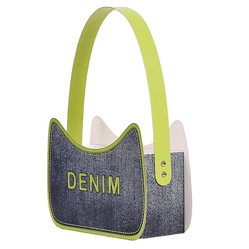 花束包装 丹宁牛仔包情人节玫瑰复古风鲜花手提礼盒插花diy包花盒,淘宝优惠券,粉丝福利购,淘宝优惠卷