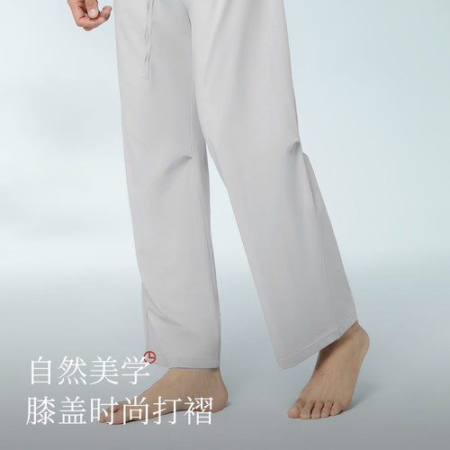 金利来睡裤男款居家裤夏季纯棉男士休闲可外穿长裤子薄款直筒宽松 - 图2