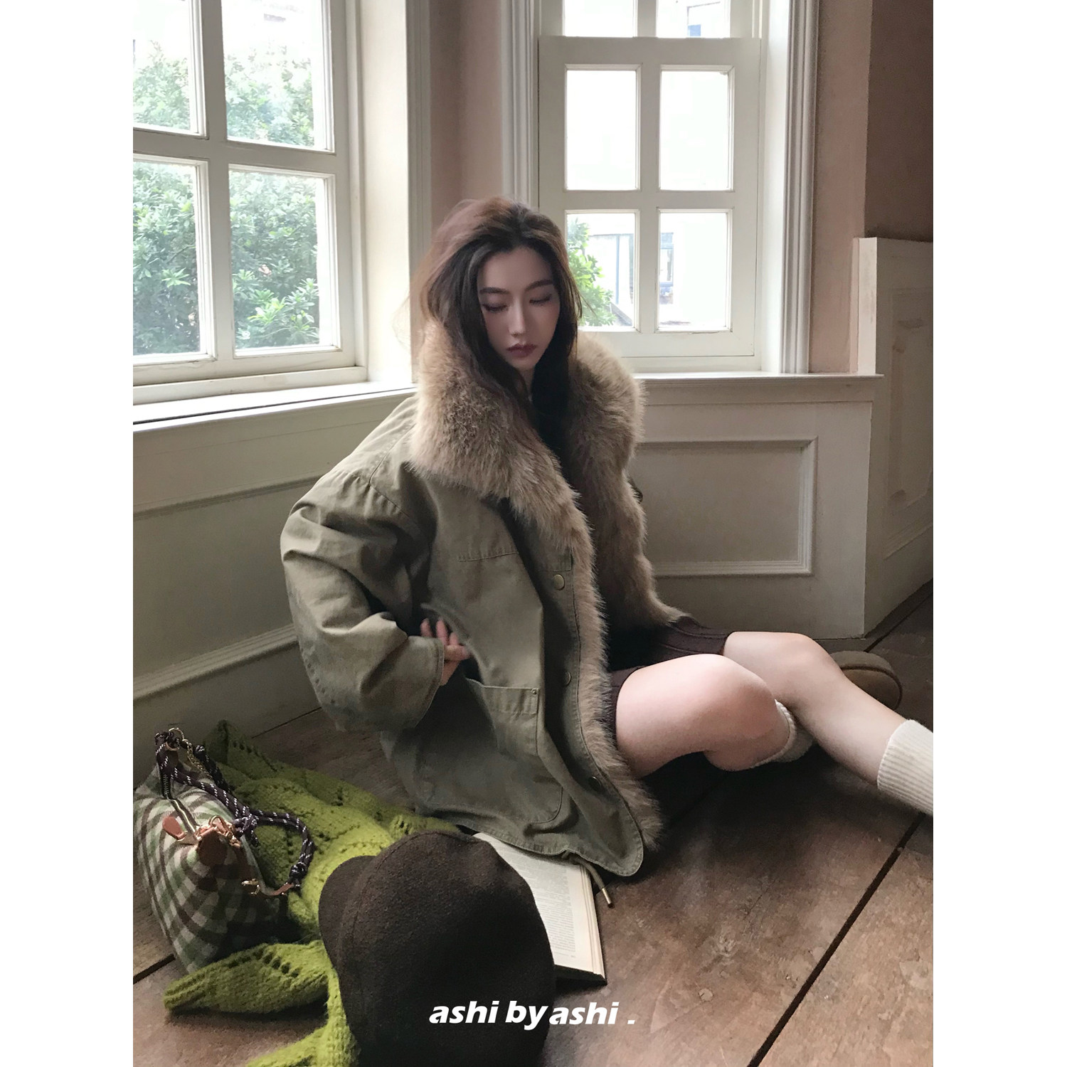 大于诗集 进阶派克 磅巴恩宽松显瘦毛领棉服女加厚水洗牛仔外套冬,淘宝优惠券,粉丝福利购,淘宝优惠卷