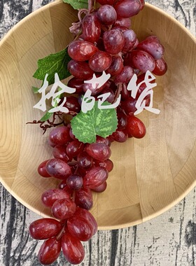 ins风仿真葡萄提子黑加仑装饰摆件水果模型家居餐厅橱窗摄影道具