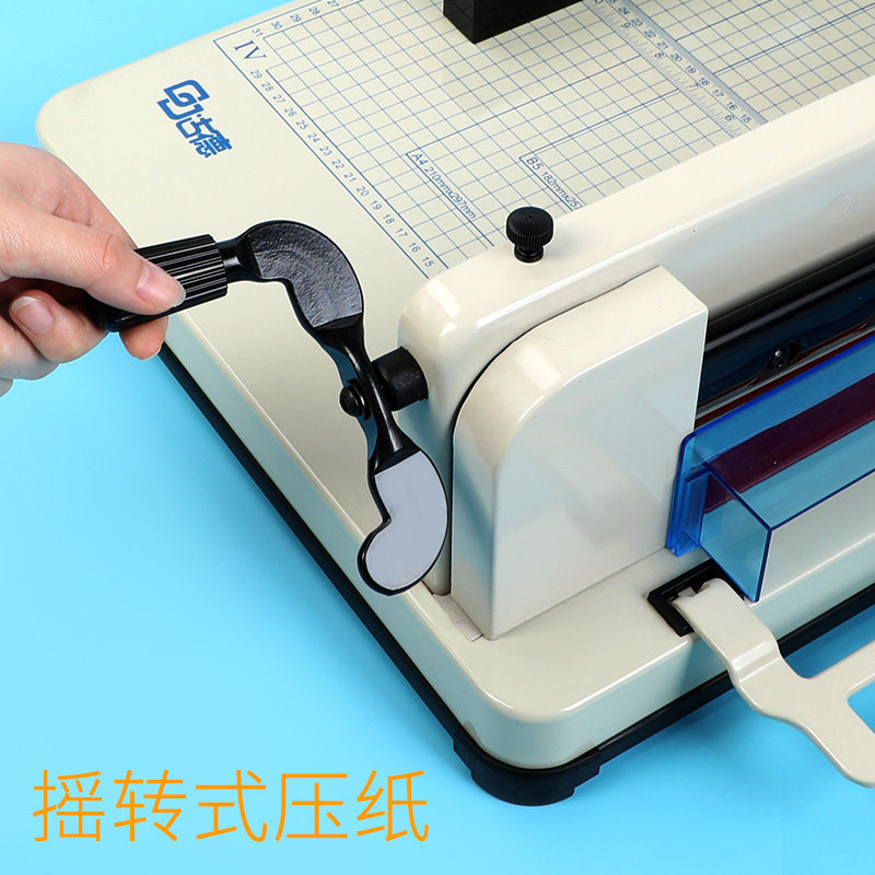 古德A4重型切纸机858厚层切纸刀手动裁切刀切纸器大型裁纸刀割名片切卡机相片照片图文剪切裁纸机加厚裁切机_虎窝淘