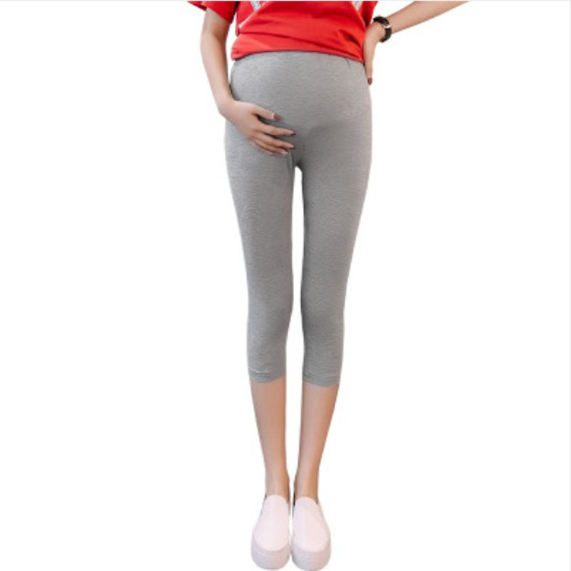 孕妇夏季七分莫代尔矮个子外穿裤子 亲佳贝母婴孕妇打底裤