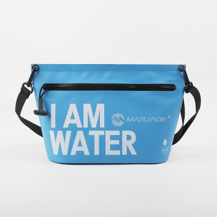 Waterproof bag IPX7 airtight zipper storage single shoulder