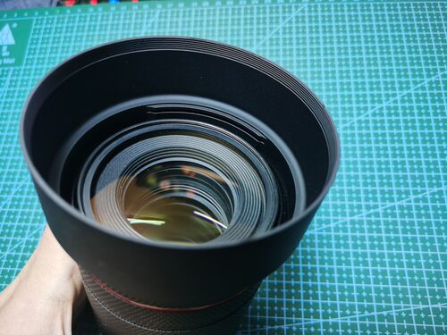 金属遮光罩适用于佳能 RF 85mm F2.0单反镜头rf85 f2遮光罩可反扣 - 图2