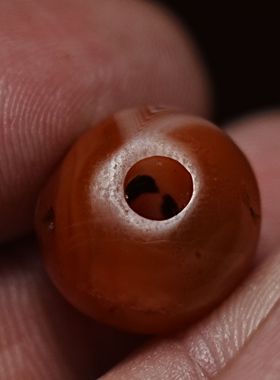 藏传男款男女新款老南红缠丝带眼老南红一眼开门油润漂亮非菩提