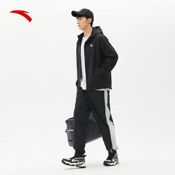 ANTA Jacket Men's Hooded Top 2024 New Spring KT Basketball Wear Casual Wear Jacket Windbreaker Sports Wear Men's Wear