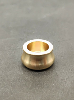 复古典藏国风艺术黄铜摆件古法手工匠作拇指迷你水滴香插底座室内