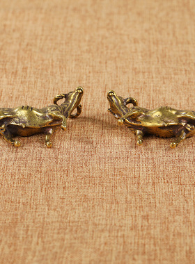 实心纯铜生肖摆件水牛桌面