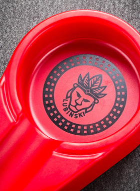 鲁宾斯基LUBINSKI烟具高档品牌便携迷你水滴形商务单支雪茄烟灰缸