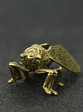 手工创意黄铜金蝉子学业一鸣惊人