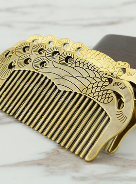 创意纯铜雕刻孔雀情人节礼品