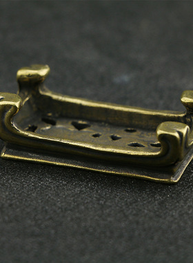 仿古黄铜藏式迷你花纹桌子