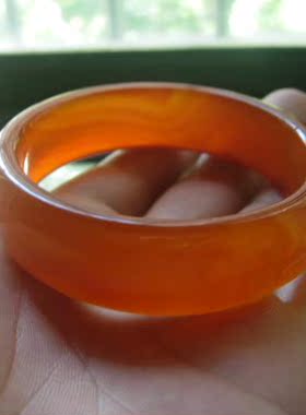 巴西时尚风满红中宽58mm玛瑙手镯