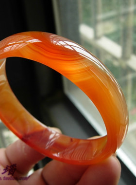 巴西红玛瑙原色水晶生日礼物手镯