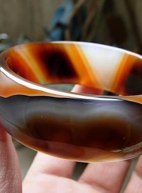 新鲜出炉纹理加宽加厚玛瑙手镯