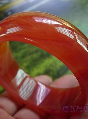 巴西加宽加厚红色纹理本命年手镯