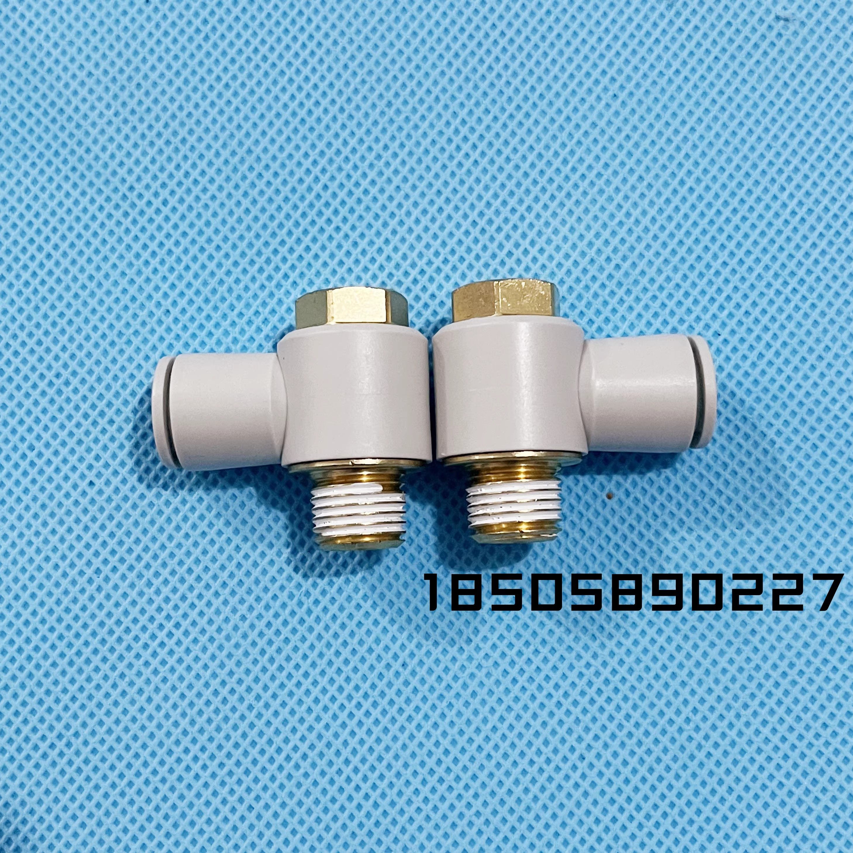 单头SMC万向弯通KQ2V04 KQ2V06-01AS M5A 02AS快换接头外六角螺纹 - 图1