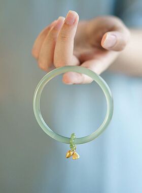 手镯手串佳偶天成镯冰种礼荔枝